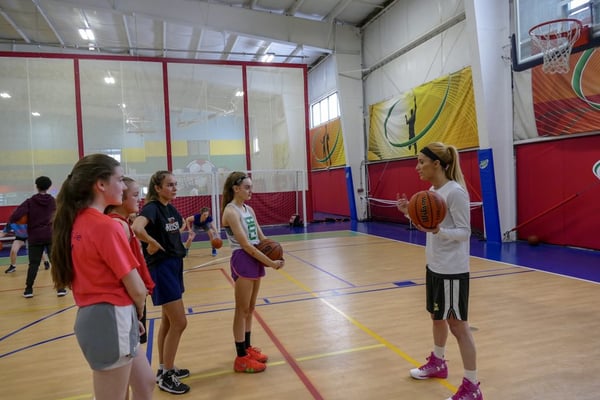 Girls Basketball Practice at Forekicks