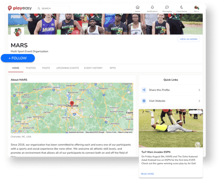 MARS Kickball profile on Playeasy. Find sports games, tournaments, showcases, and more for 100+ different sports on Playeasy.